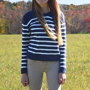 J Crew striped sweater